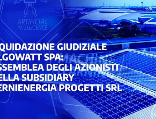 Liquidazione giudiziale algoWatt Spa: Assemblea degli Azionisti della subsidiary TerniEnergia Progetti Srl